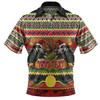 Australia Christmas Aboriginal Custom Polo Shirt - Aboriginal Dreamtime Wangkarnal Crows Polo Shirt