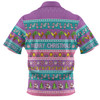 Australia Christmas Custom Hawaiian Shirt - Aussie Christmas Flamingo Summer Vibes Purple Hawaiian Shirt