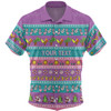 Australia Christmas Custom Hawaiian Shirt - Aussie Christmas Flamingo Summer Vibes Purple Hawaiian Shirt