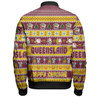 Queensland Christmas Custom Bomber Jacket - Happy Chrissie Ugly Style Bomber Jacket