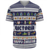 Victoria Christmas Custom Baseball Shirt - Happy Chrissie Ugly Style Baseball Shirt