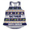 Victoria Christmas Custom Women Racerback Singlet - Happy Chrissie Ugly Style Women Racerback Singlet