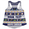 Victoria Christmas Custom Women Racerback Singlet - Happy Chrissie Ugly Style Women Racerback Singlet