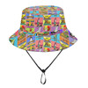 Australia Fisherman's Hat - Australia's Iconic Big Things Postage Stamps Style Hat