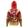 Redcliffe Dolphins Christmas Custom Hoodie - Redcliffe Dolphins Santa Aussie Big Things Hoodie