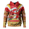 Redcliffe Dolphins Christmas Custom Hoodie - Redcliffe Dolphins Santa Aussie Big Things Hoodie