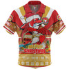 Redcliffe Dolphins Christmas Custom Hawaiian Shirt - Redcliffe Dolphins Santa Aussie Big Things Hawaiian Shirt