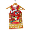 Redcliffe Dolphins Christmas Custom Men Singlet - Redcliffe Dolphins Santa Aussie Big Things Men Singlet