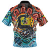 Australia Rainbow Serpent Aboriginal Polo Shirt - Dreamtime Rainbow Serpent Polo Shirt