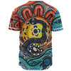 Australia Rainbow Serpent Aboriginal Baseball Shirt - Dreamtime Rainbow Serpent Baseball Shirt