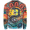 Australia Rainbow Serpent Aboriginal Sweatshirt - Dreamtime Rainbow Serpent Sweatshirt