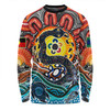 Australia Rainbow Serpent Aboriginal Long Sleeve T-shirt - Dreamtime Rainbow Serpent Long Sleeve T-shirt