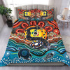 Australia Rainbow Serpent Aboriginal Bedding Set - Dreamtime Rainbow Serpent Bedding Set