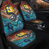 Australia Rainbow Serpent Aboriginal Car Seat Cover - Dreamtime Rainbow Serpent Car Seat Cover