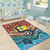 Australia Rainbow Serpent Aboriginal Area Rug - Dreamtime Rainbow Serpent Area Rug