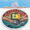 Australia Rainbow Serpent Aboriginal Beach Blanket - Dreamtime Rainbow Serpent Beach Blanket