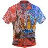 Australia Kangaroo Aboriginal Camping Custom Hawaiian Shirt - Aussie Outback Camping with Beer Hawaiian Shirt