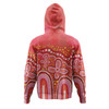 Australia Aboriginal Hoodie - Dot painting illustration in Aboriginal style Red Hoodie