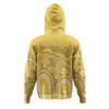 Australia Aboriginal Hoodie - Dot painting illustration in Aboriginal style Yellow Hoodie