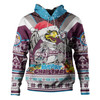 Manly Warringah Sea Eagles Christmas Custom Hoodie - Manly Santa Aussie Big Things Hoodie