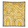 Australia Aboriginal Quilt - Dot painting illustration in Aboriginal style Yellow Quilt