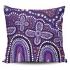 Australia Aboriginal Pillow Cases - Dot painting illustration in Aboriginal style Purple Pillow Cases