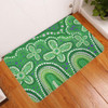 Australia Aboriginal Doormat - Dot painting illustration in Aboriginal style Green Doormat