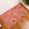 Australia Aboriginal Doormat - Dot painting illustration in Aboriginal style Orange Doormat