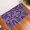 Australia Aboriginal Doormat - Dot painting illustration in Aboriginal style Purple Doormat