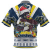 North Queensland Cowboys Christmas Custom Hawaiian Shirt - North Queensland Cowboys Santa Aussie Big Things Hawaiian Shirt