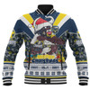North Queensland Cowboys Christmas Custom Baseball Jacket - North Queensland Cowboys Santa Aussie Big Things Baseball Jacket