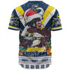 North Queensland Cowboys Christmas Custom Baseball Shirt - North Queensland Cowboys Santa Aussie Big Things Baseball Shirt