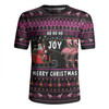 Australia Christmas Custom Rugby Jersey - Aussie Christmas Pink Flamingo Santa Sleigh Rugby Jersey