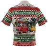 Australia Camping Christmas Zip Polo Shirt - Making Memories One Campsite At A Time Zip Polo Shirt