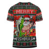 Australia Christmas Fishing T-shirt - Merrry Fishmas Angler Santa Claus T-shirt