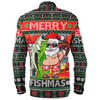 Australia Christmas Fishing Long Sleeve Shirt - Merrry Fishmas Angler Santa Claus Long Sleeve Shirt