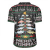 Australia Christmas Fishing Rugby Jersey - Merrry Fishmas Fishing Rod Christmas Tree Rugby Jersey