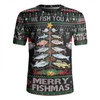 Australia Christmas Fishing Rugby Jersey - Merrry Fishmas Fishing Rod Christmas Tree Rugby Jersey