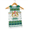 Tasmania Christmas Men Singlet - Merry Chrissie Men Singlet