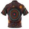 Australia Christmas Custom Polo Shirt - Personalised Aboriginal Inspired Patterns Polo Shirt