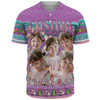 Australia Christmas Custom Baseball Shirt - Personalised Purple Summer Vibes Chrissie Present Baseball Shirt