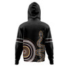 Australia Rainbow Serpent Aboriginal Custom Hoodie - Dreamtime Mother of Life Black Hoodie