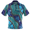 Australia Turtles Aboriginal Custom Polo Shirt - Dreamtime River And Turtles Dot Art Painting Polo Shirt