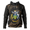 Australia South Sea Islanders Hoodie - Solomon Islands Gold Tribal Wave Pattern Hoodie