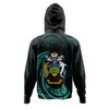 Australia South Sea Islanders Hoodie - Solomon Islands Turquoise Tribal Wave Pattern Hoodie