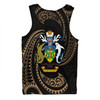 Australia South Sea Islanders Men Singlet - Solomon Islands Gold Tribal Wave Pattern Men Singlet