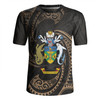 Australia South Sea Islanders Rugby Jersey - Solomon Islands Gold Tribal Wave Pattern Rugby Jersey