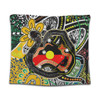 Australia Rainbow Serpent Aboriginal Tapestry - Dreamtime Rainbow Serpent Creates Australia Tapestry