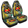 Australia Rainbow Serpent Aboriginal Car Seat Cover - Dreamtime Rainbow Serpent Creates Australia Car Seat Cover