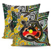 Australia Rainbow Serpent Aboriginal Pillow Cases - Dreamtime Rainbow Serpent Creates Australia Pillow Cases